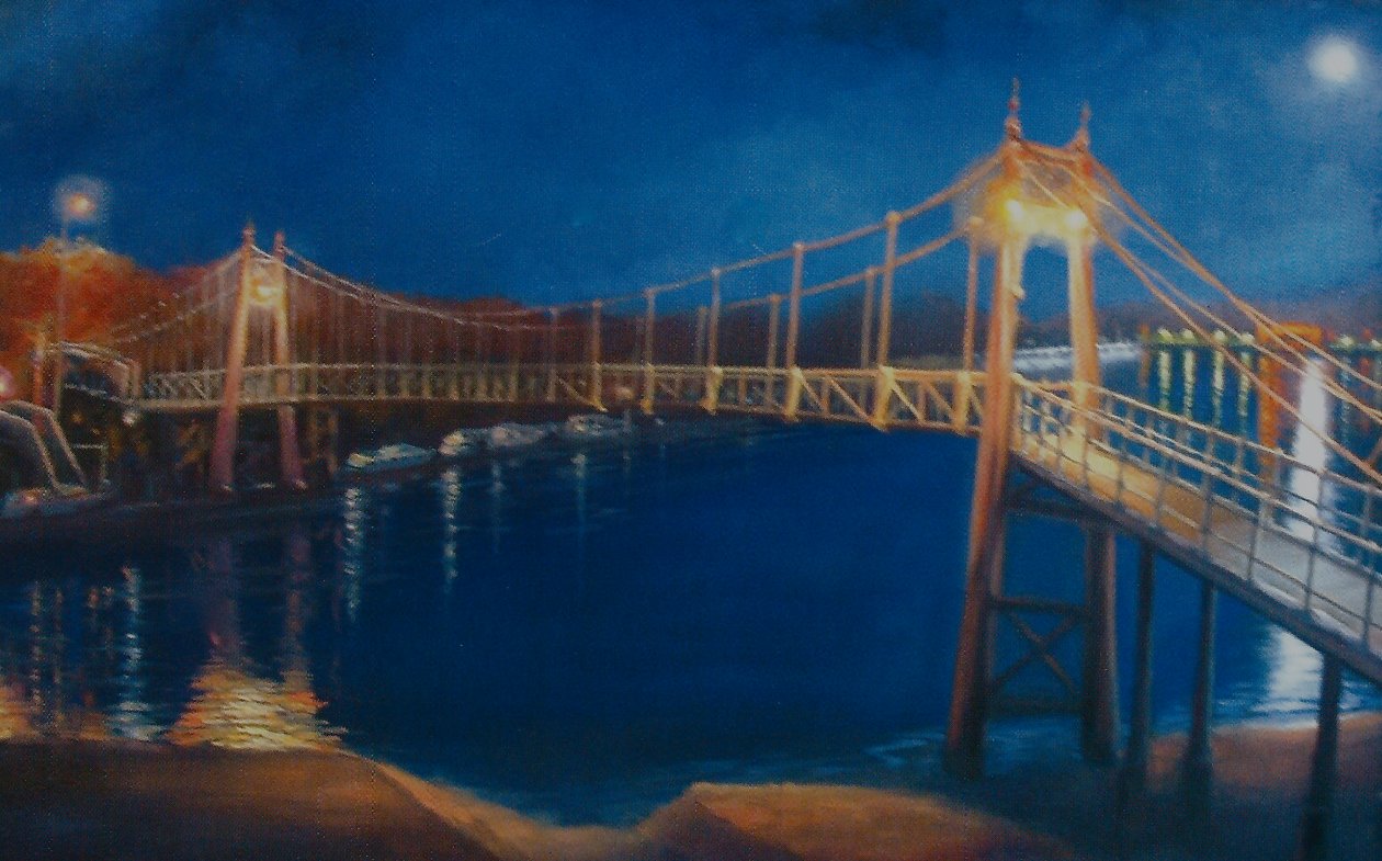 Teddington Lock, 2005, luz de luna de Lee Campbell