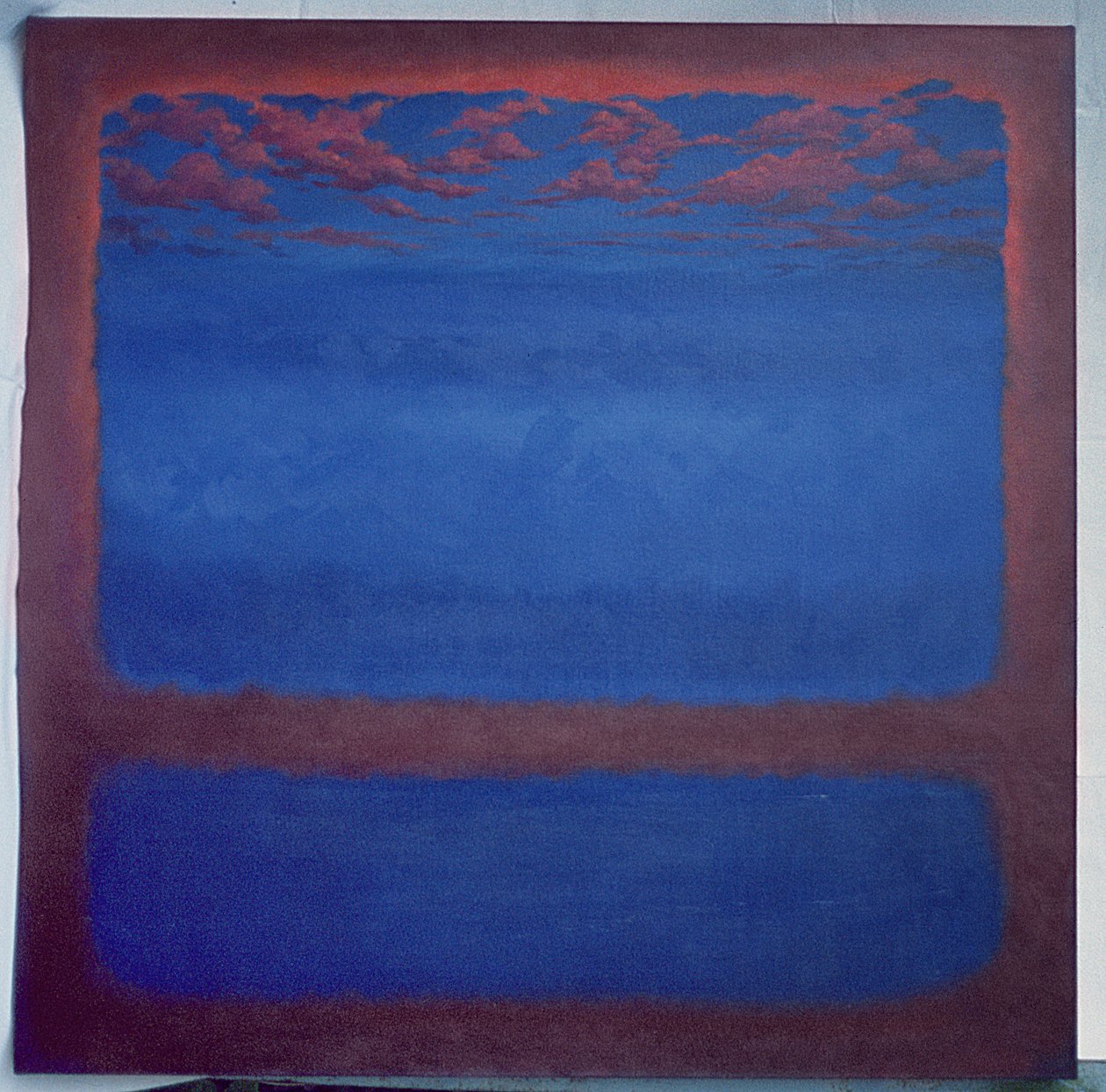 Ultramarino, 2001 Abstracto azul de Lee Campbell