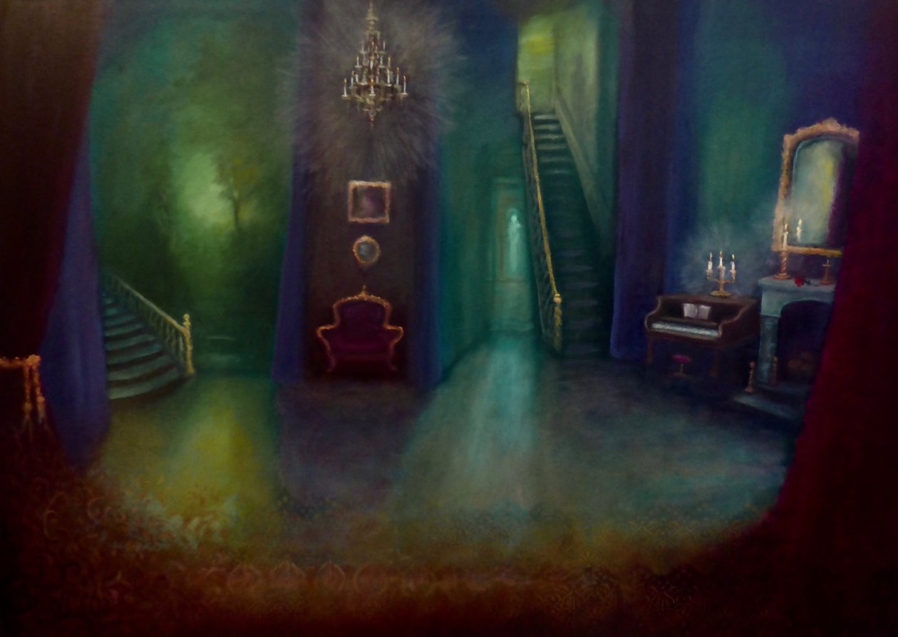 Arsenic and Old Lace, 2024 (óleo sobre lienzo) de Lee Campbell