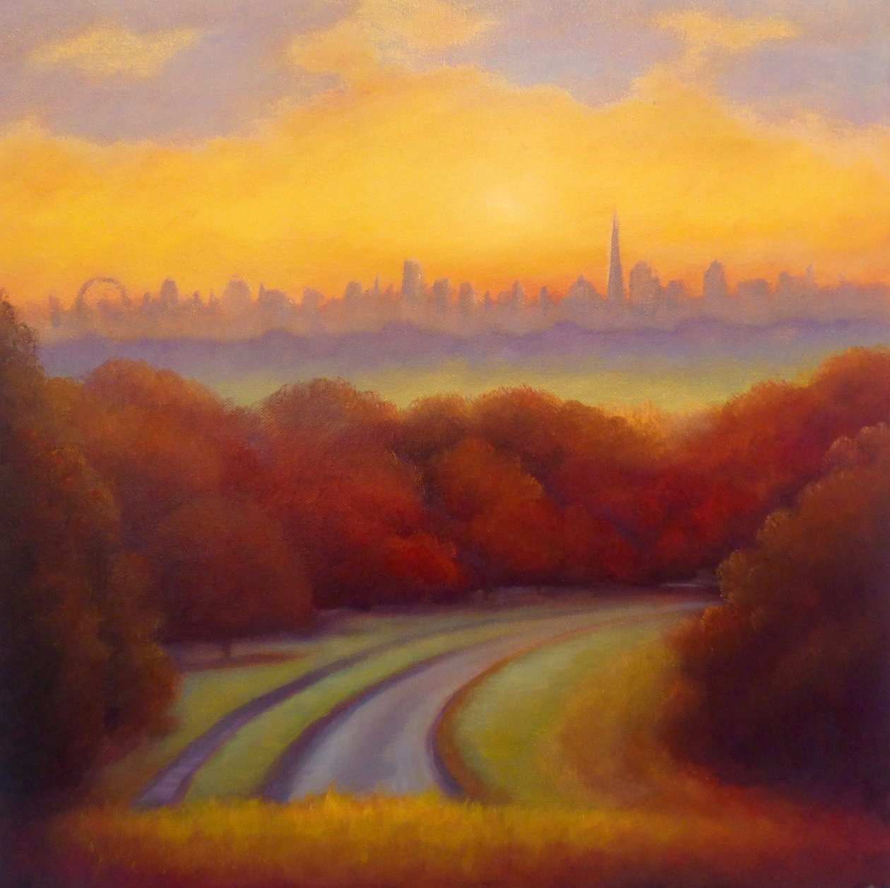 Amanecer otoñal Richmond Park, 2023 de Lee Campbell
