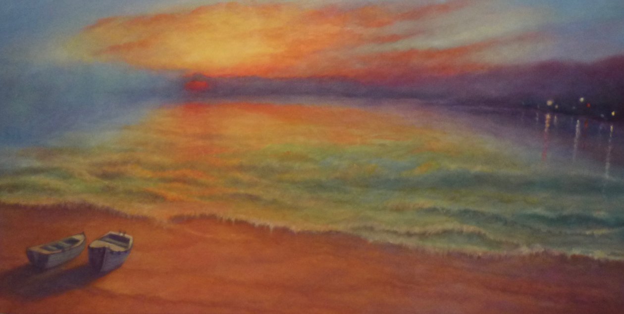 Evening Rendezvouz, 2024 (óleo sobre lienzo) de Lee Campbell