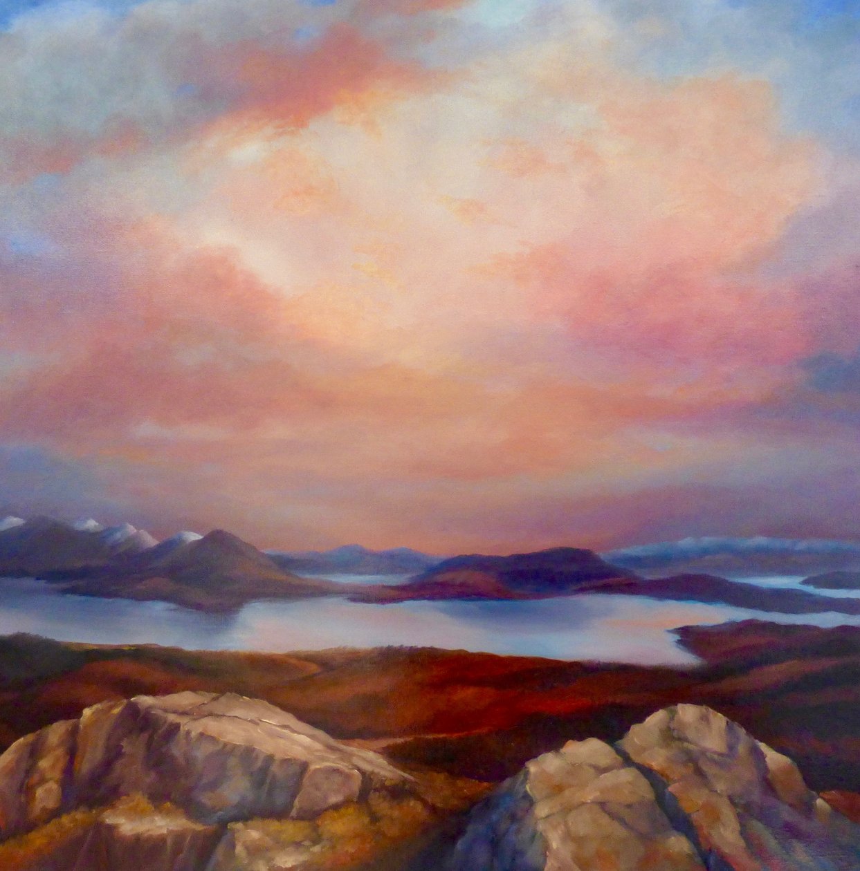 Lago de las tierras altas de Lee Campbell