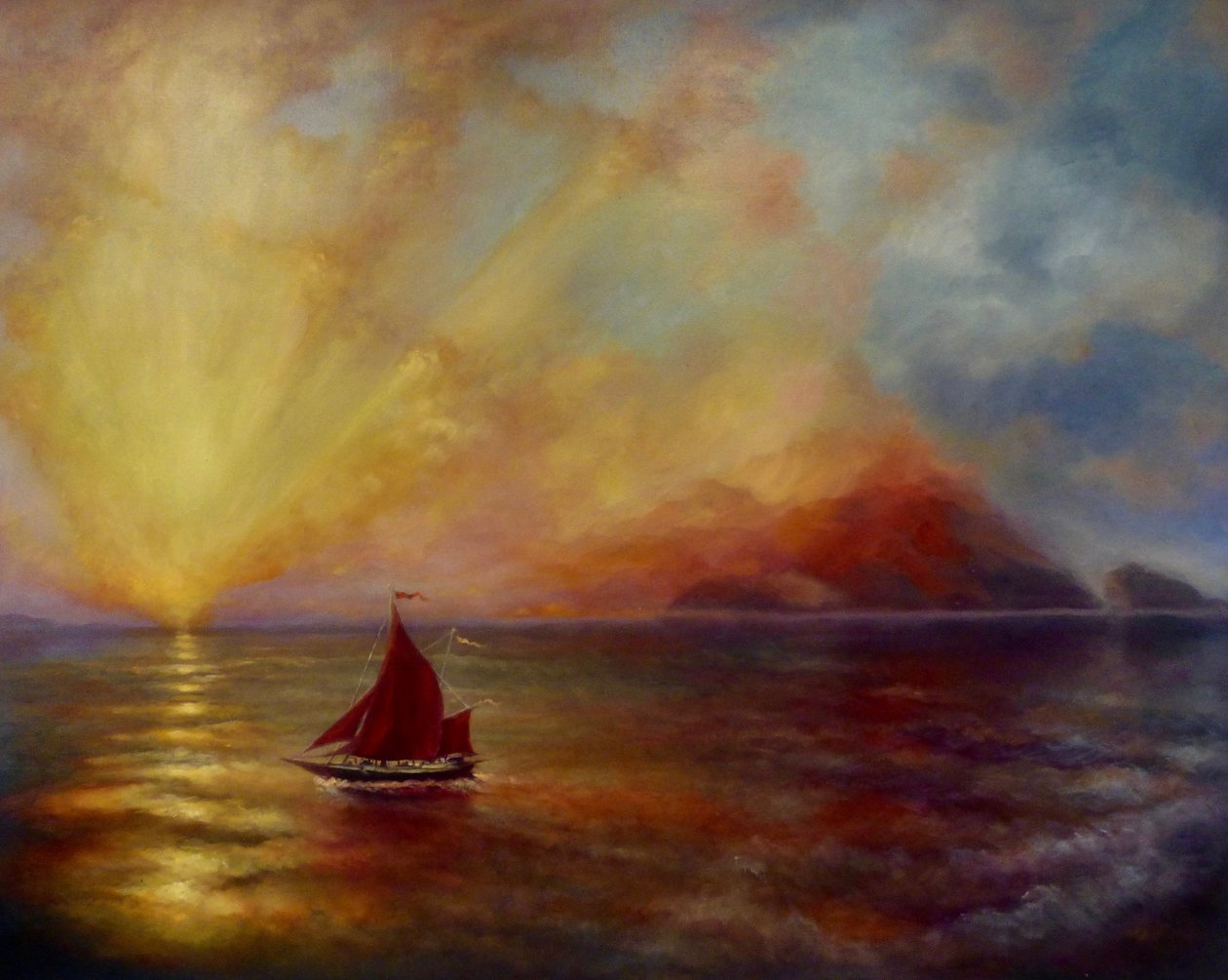 Homeward Bound, 2023 (óleo sobre lienzo) de Lee Campbell