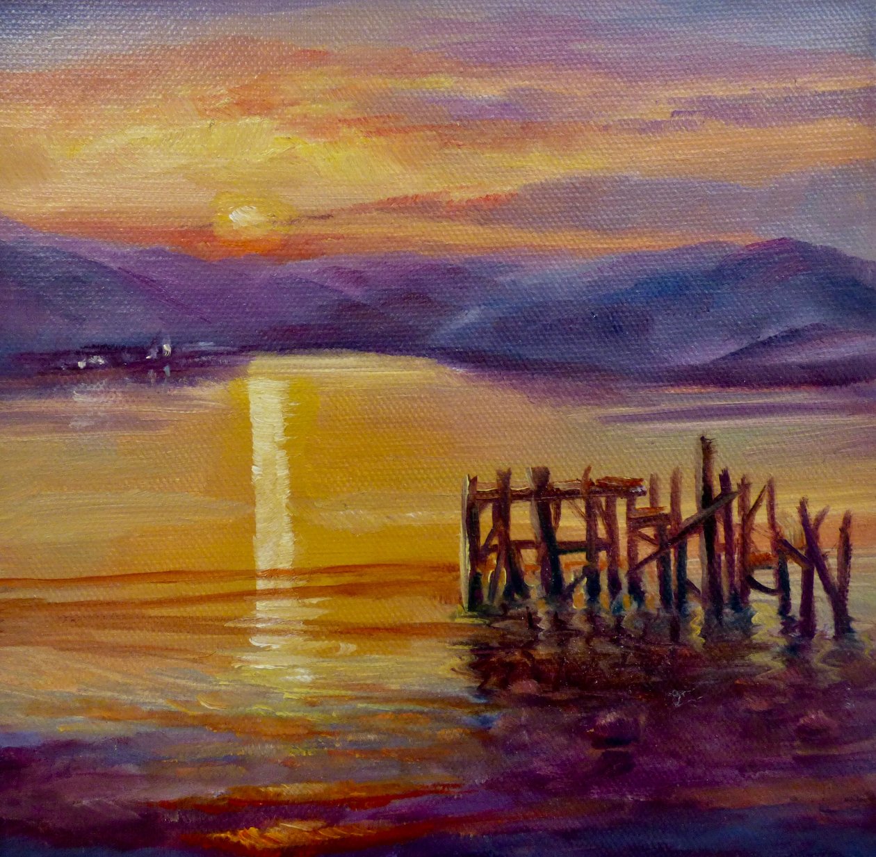 Viejo Embarcadero, Isla de Bute, 2019 de Lee Campbell