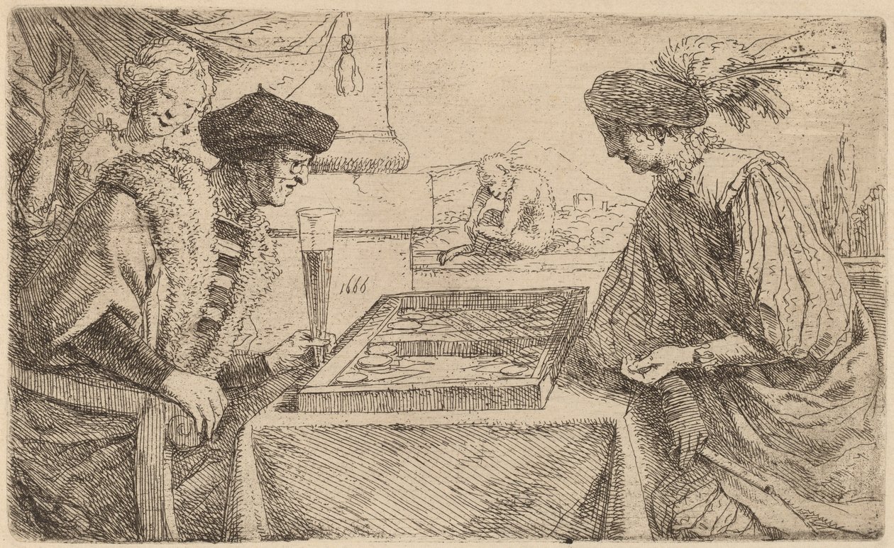 Los Jugadores de Tablero de Leendert van der Cooghen