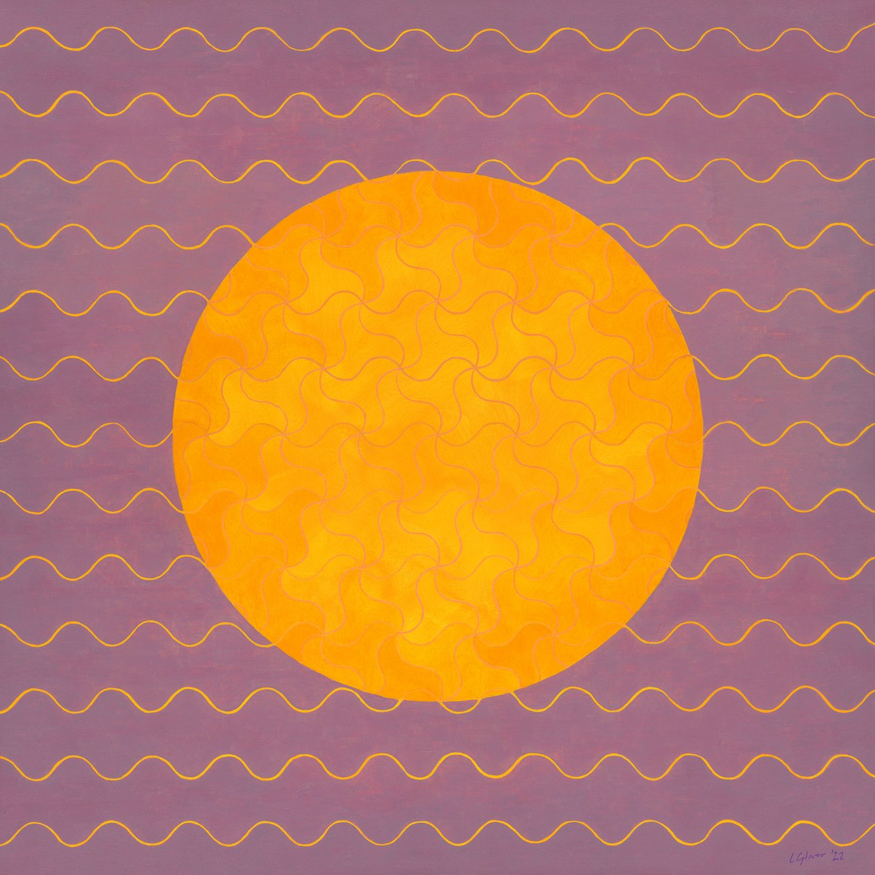 Summer Sunrise, 2022 (acrílico sobre lienzo) de Leigh Glover