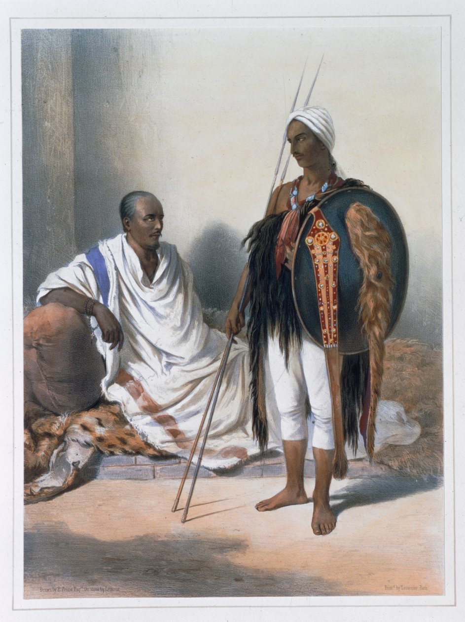 Sacerdote y guerrero abisinio, 1848 de Lemoine