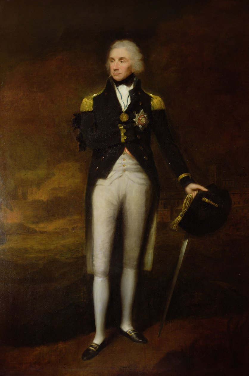 Retrato del almirante vizconde Nelson (1758-1805) (óleo sobre lienzo) de Lemuel Francis Abbott