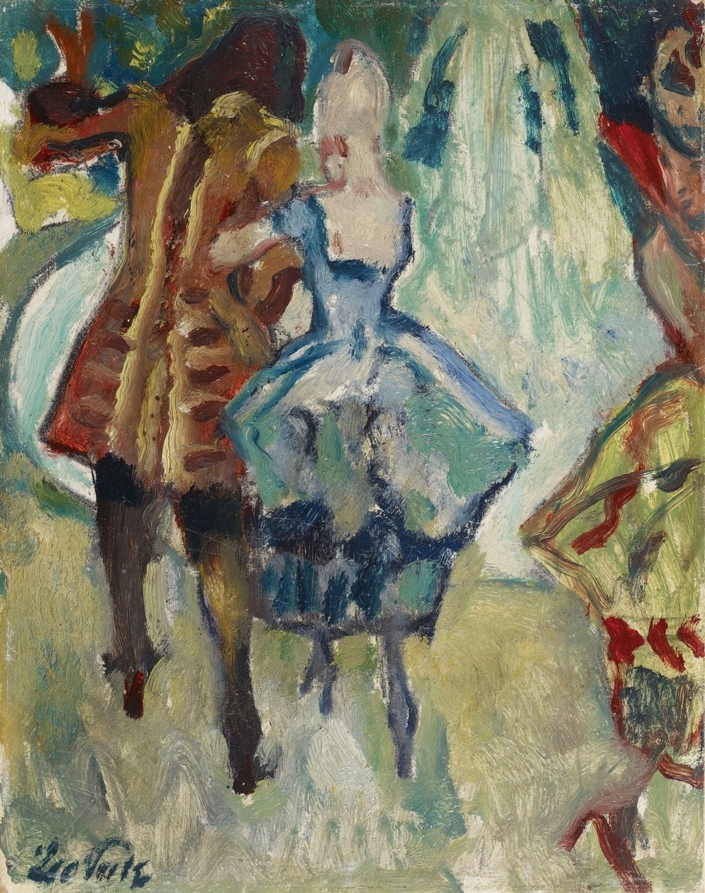 Fiesta en el jardín, estudio de Leo Putz
