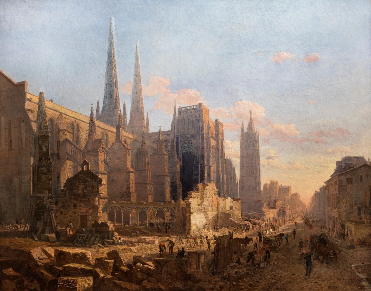 El claro de la Catedral de San Andrés. 1865 (Óleo sobre lienzo) de Leo Drouyn