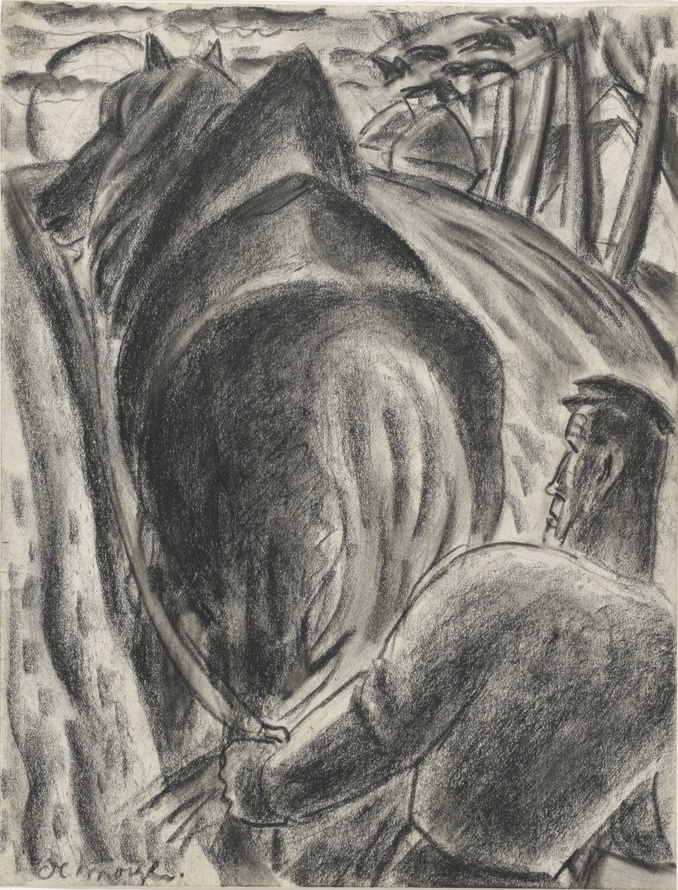 De morgen (título en el objeto) de Leo Gestel (signed by artist)