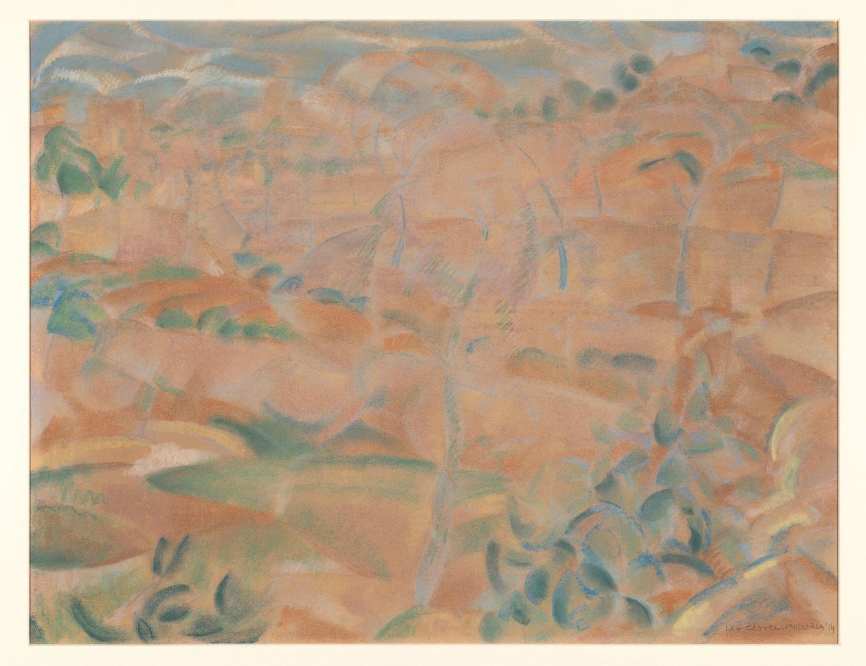 Paisaje en Mallorca de Leo Gestel (signed by artist)