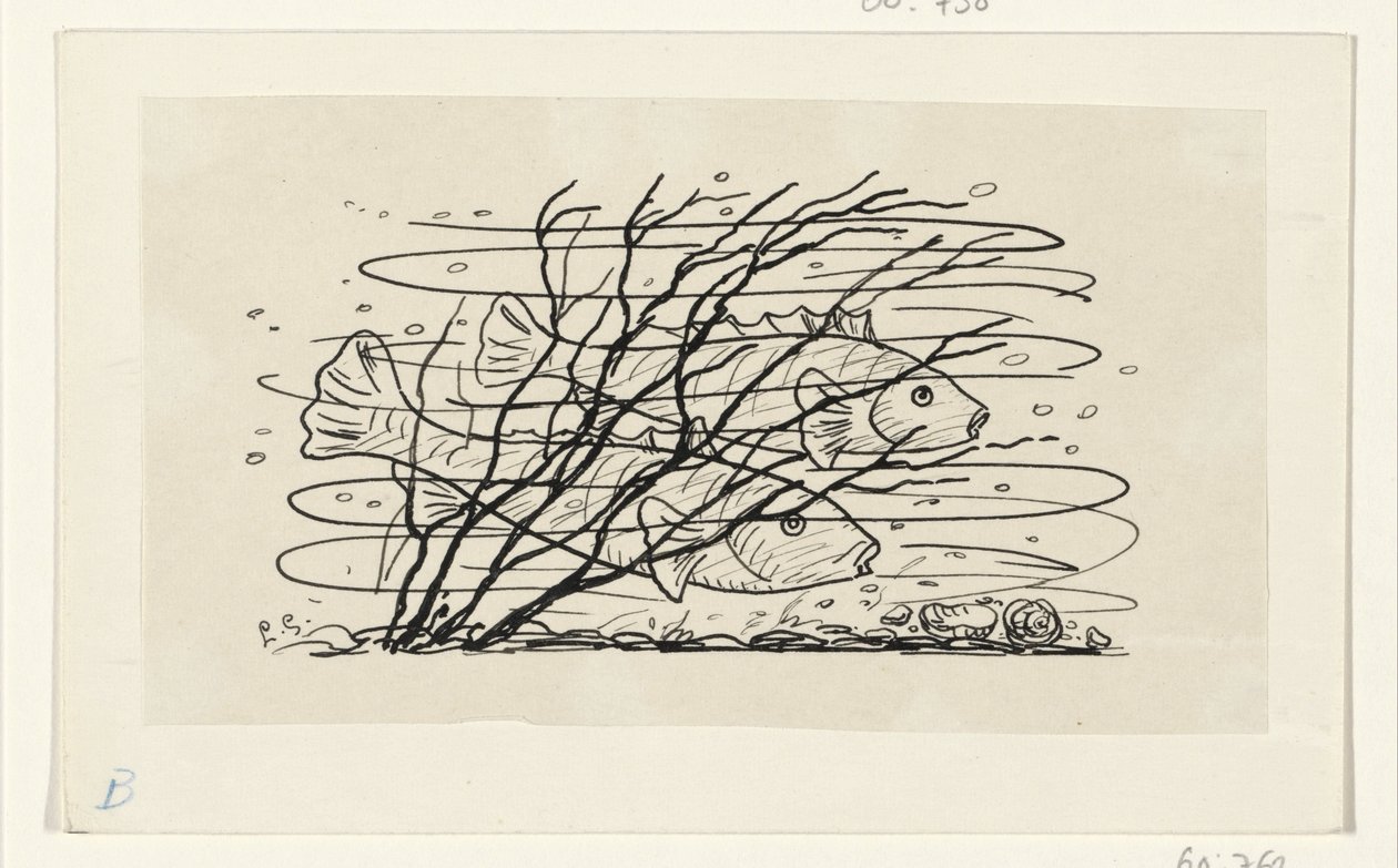 Dos peces en el agua de Leo Gestel (signed by artist)