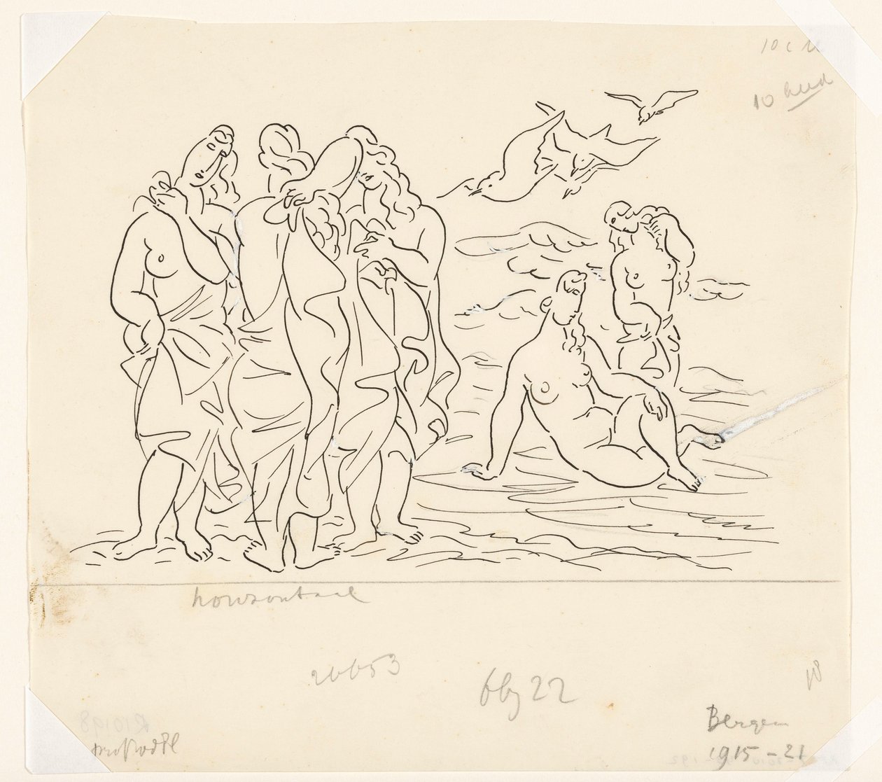 Bañistas (boceto) de Leo Gestel