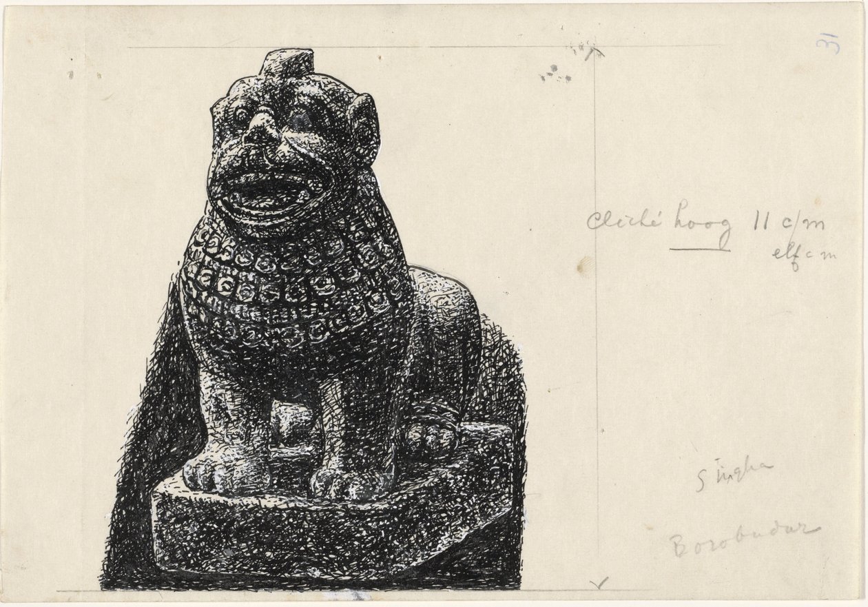 Estatua de un león de Leo Gestel