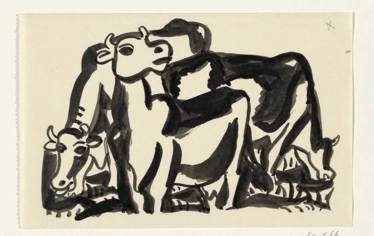 Tres vacas de Leo Gestel