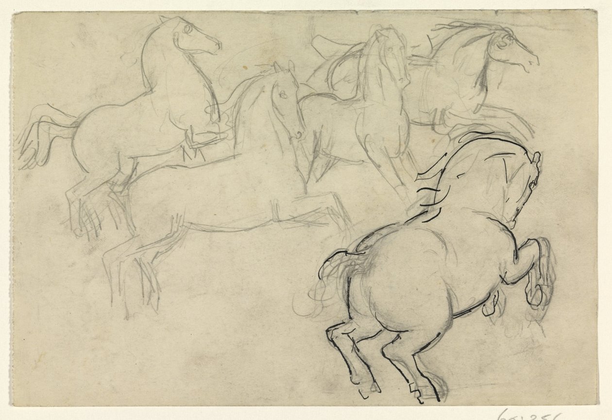 Caballos al galope de Leo Gestel