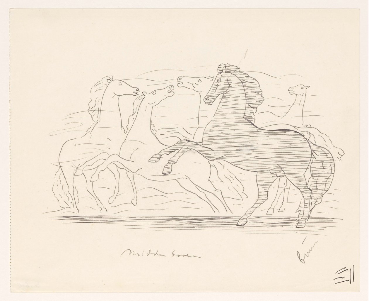 Manada de caballos de Leo Gestel