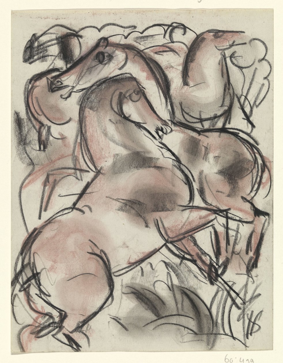 Caballos en la naturaleza de Leo Gestel