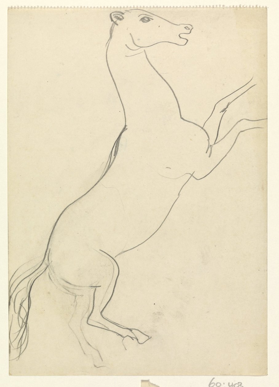 Caballo rampante sin crines de Leo Gestel