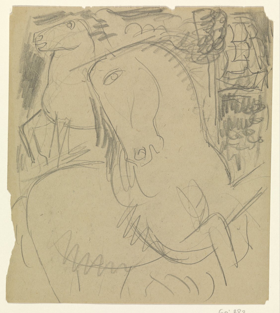 Dos caballos de Leo Gestel