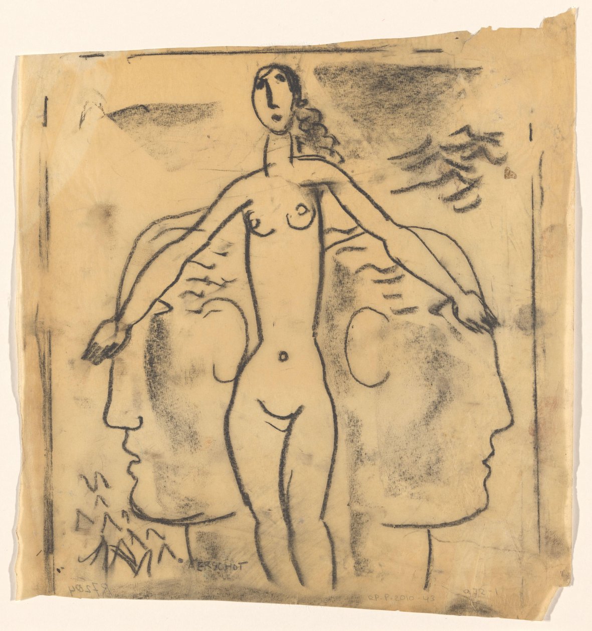 Weiblicher Akt de Leo Gestel