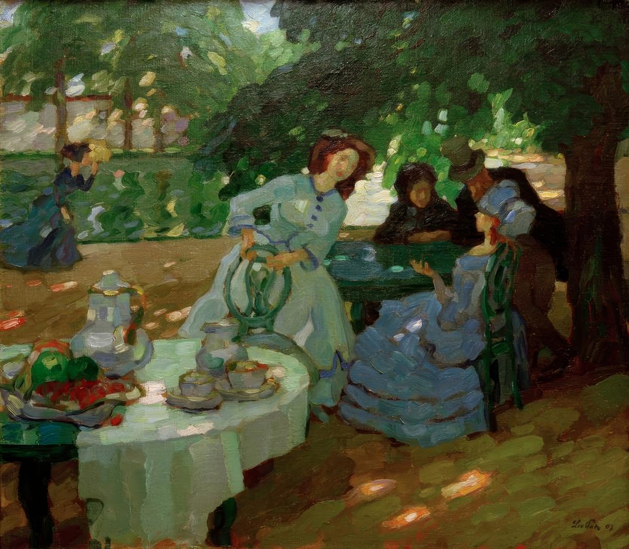 Desayuno al aire libre de Leo Putz