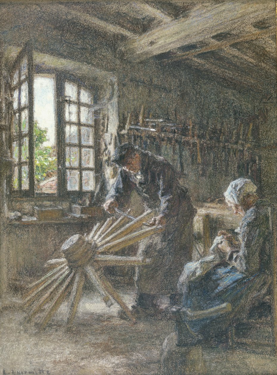 El viejo carretero y su esposa, 1897 de Leon Augustin Lhermitte