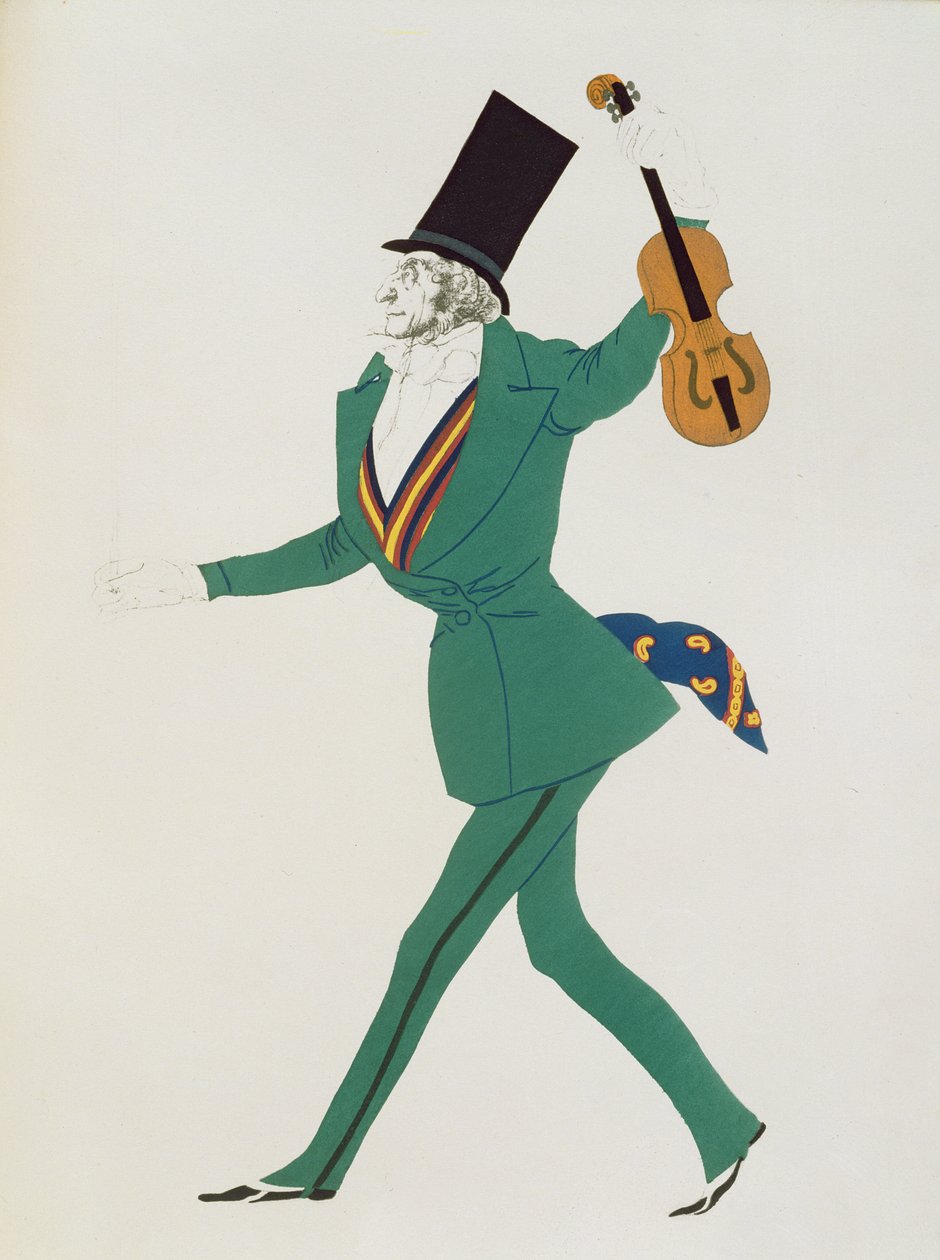 Diseño de vestuario para Paganini en 