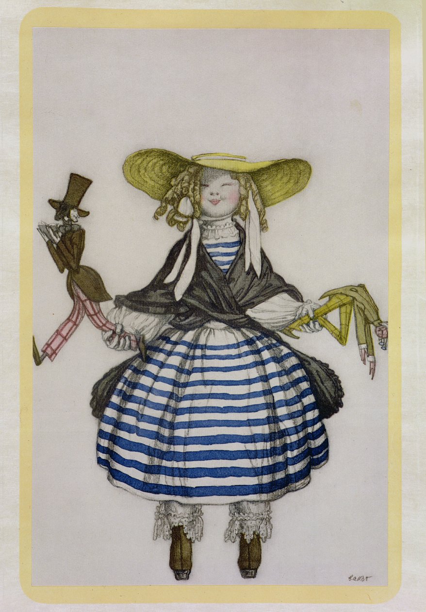 Disfraz para la niña marioneta, de La Boutique Fantastique, 1917 de Leon Bakst