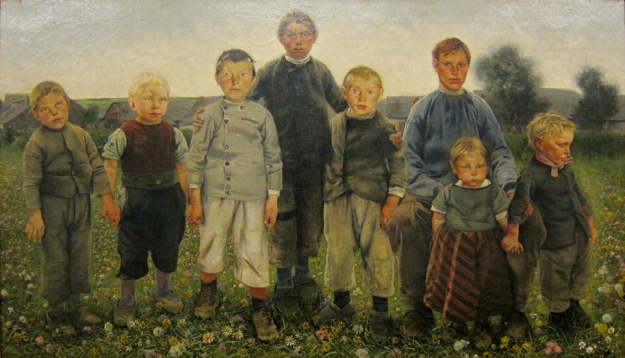 Los chicos de la serie Las edades del campesino de Léon Frédéric