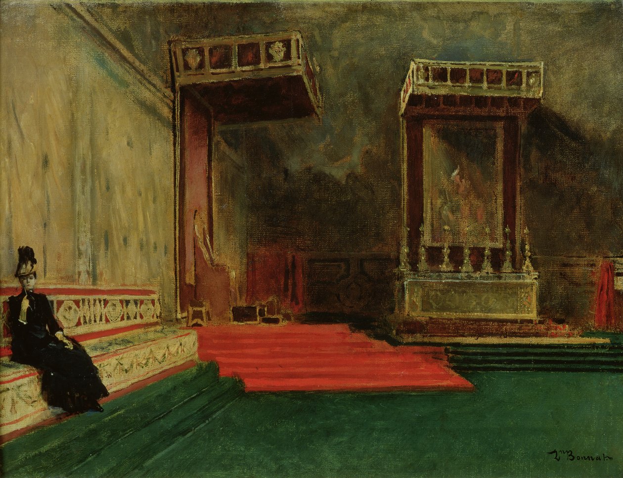Interior de la Capilla Sixtina, Roma de Leon Joseph Florentin Bonnat