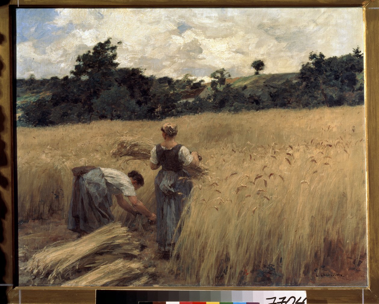 Los segadores. (Segadores). Pintura de Leon Augustin Lhermitte (1844-1925). Arte francés, realismo. Museo Pushkin de Bellas Artes, Moscú de Leon Augustin Lhermitte