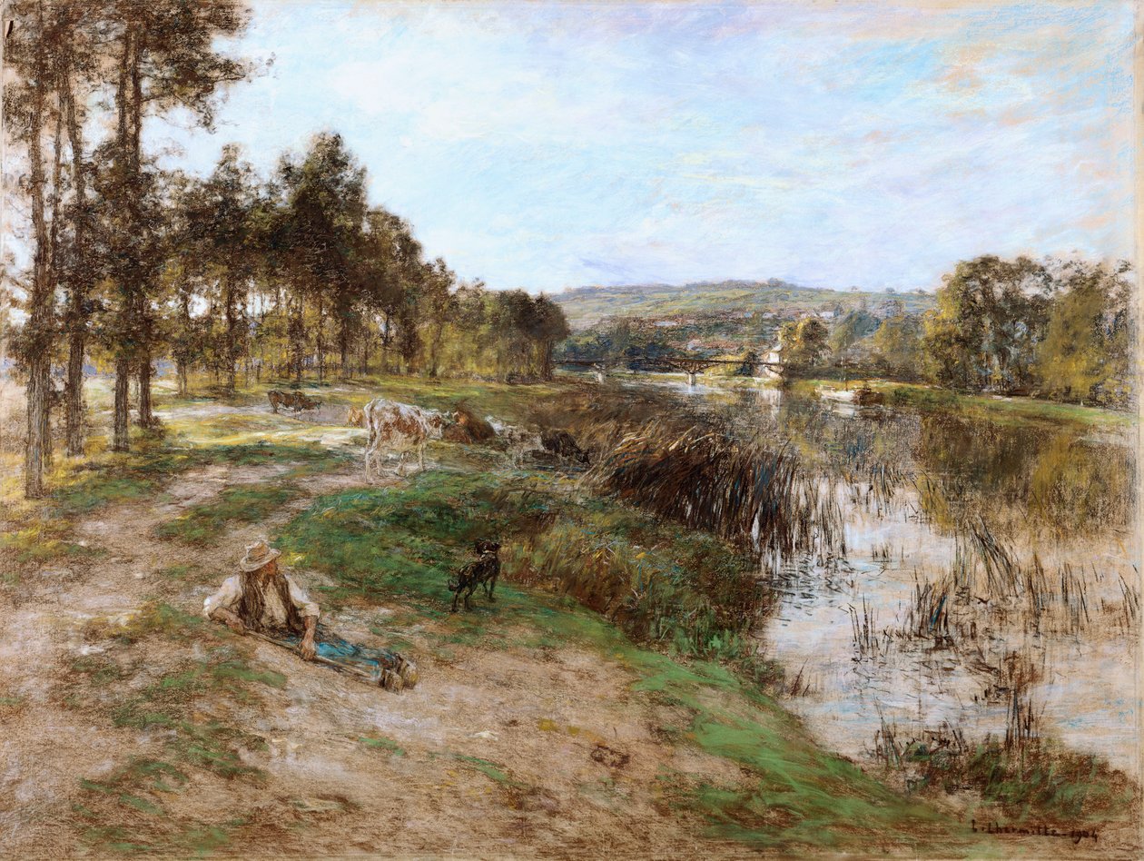 En las orillas del Marne, 1904 de Leon Augustin Lhermitte