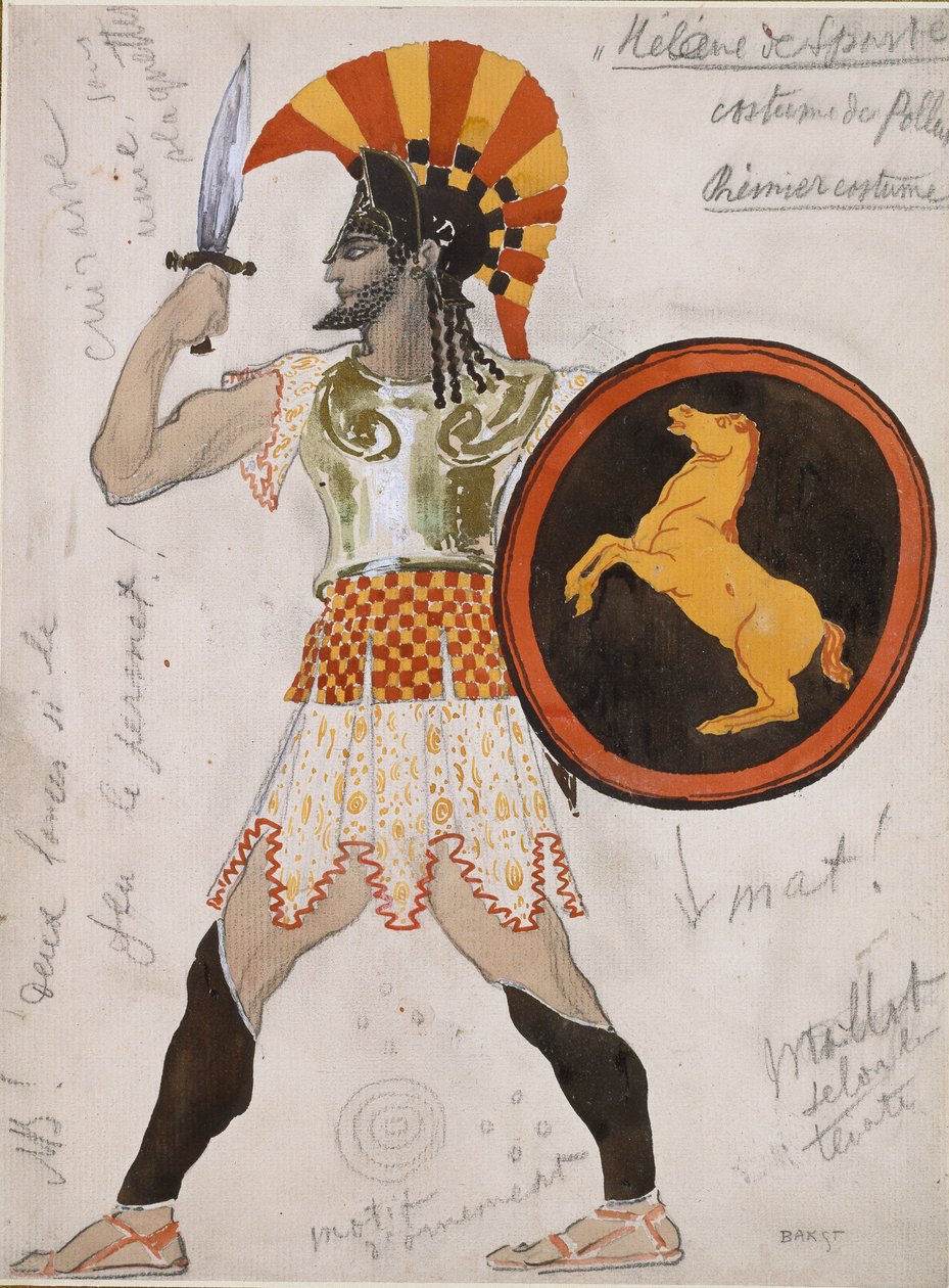Diseño para el traje de Pólux en 