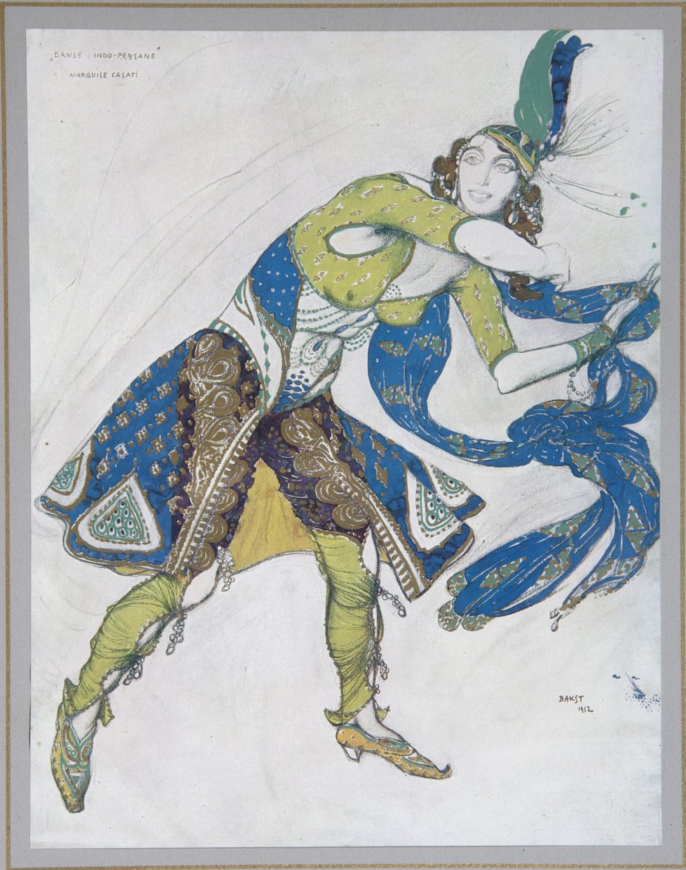 Danza India La Marquesa de Casati, 1912 de Leon Bakst