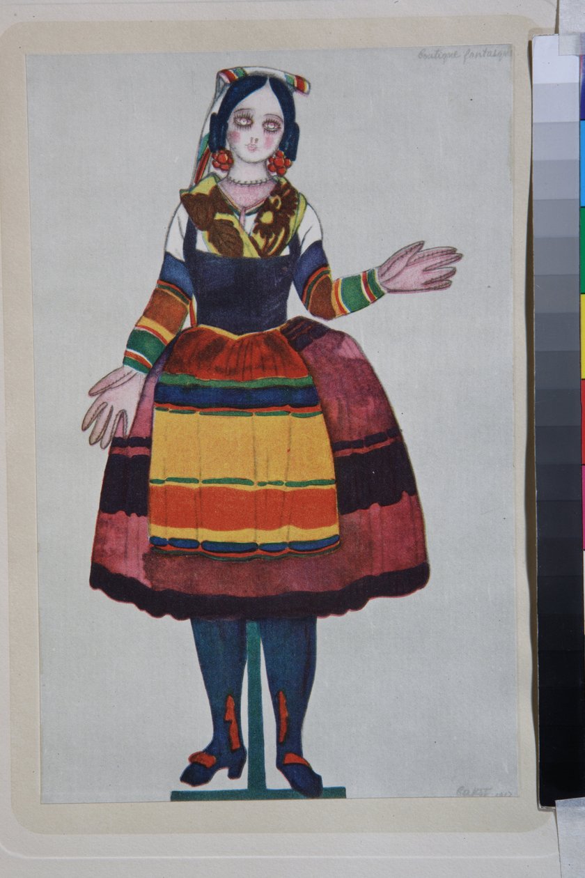 La muñeca italiana, vestuario para el ballet 