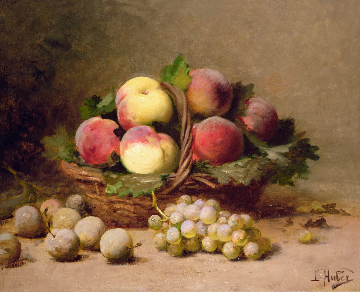 Naturaleza muerta de frutas de Leon Charles Huber