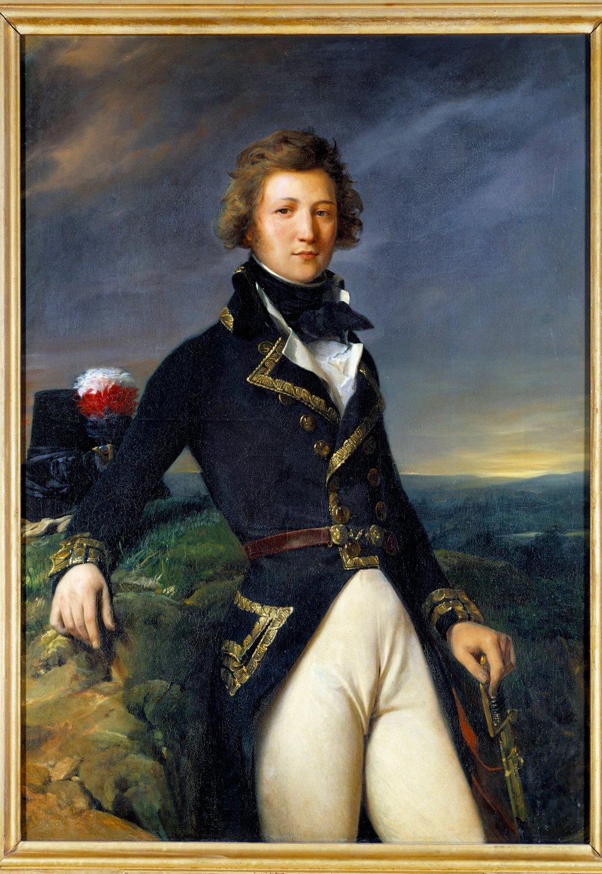 Retrato de Luis Felipe de Orleans (1773-1850), Duque de Chartres (quien se convirtió en el Rey de Francia Luis Felipe I) de Léon Cogniet
