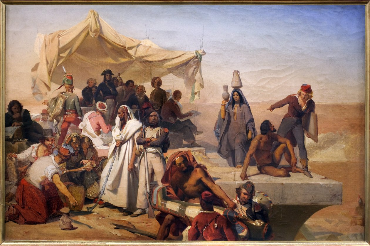 La expedición de Egipto bajo las órdenes de Bonaparte (Napoleón) de Léon Cogniet