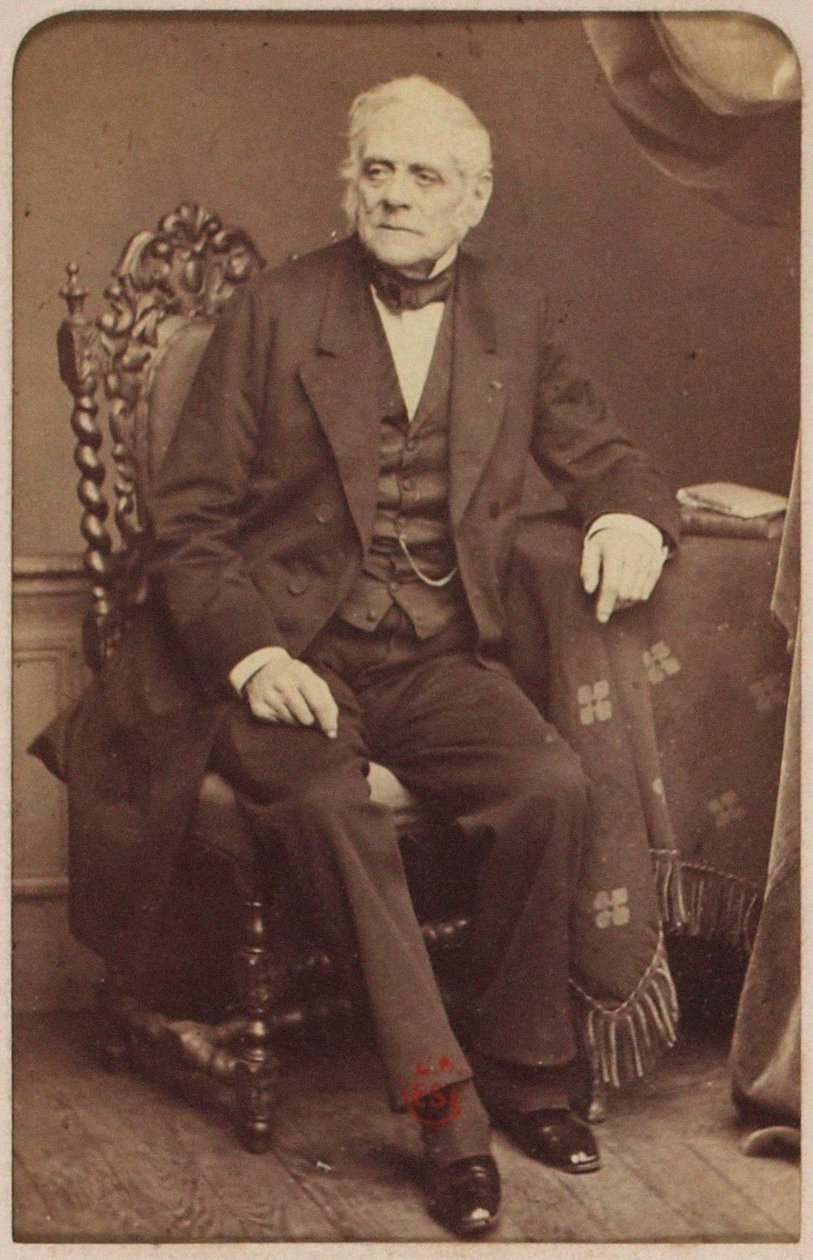 Retrato del compositor Daniel-Francois-Esprit Auber (1782-1871) de Leon Cremiere