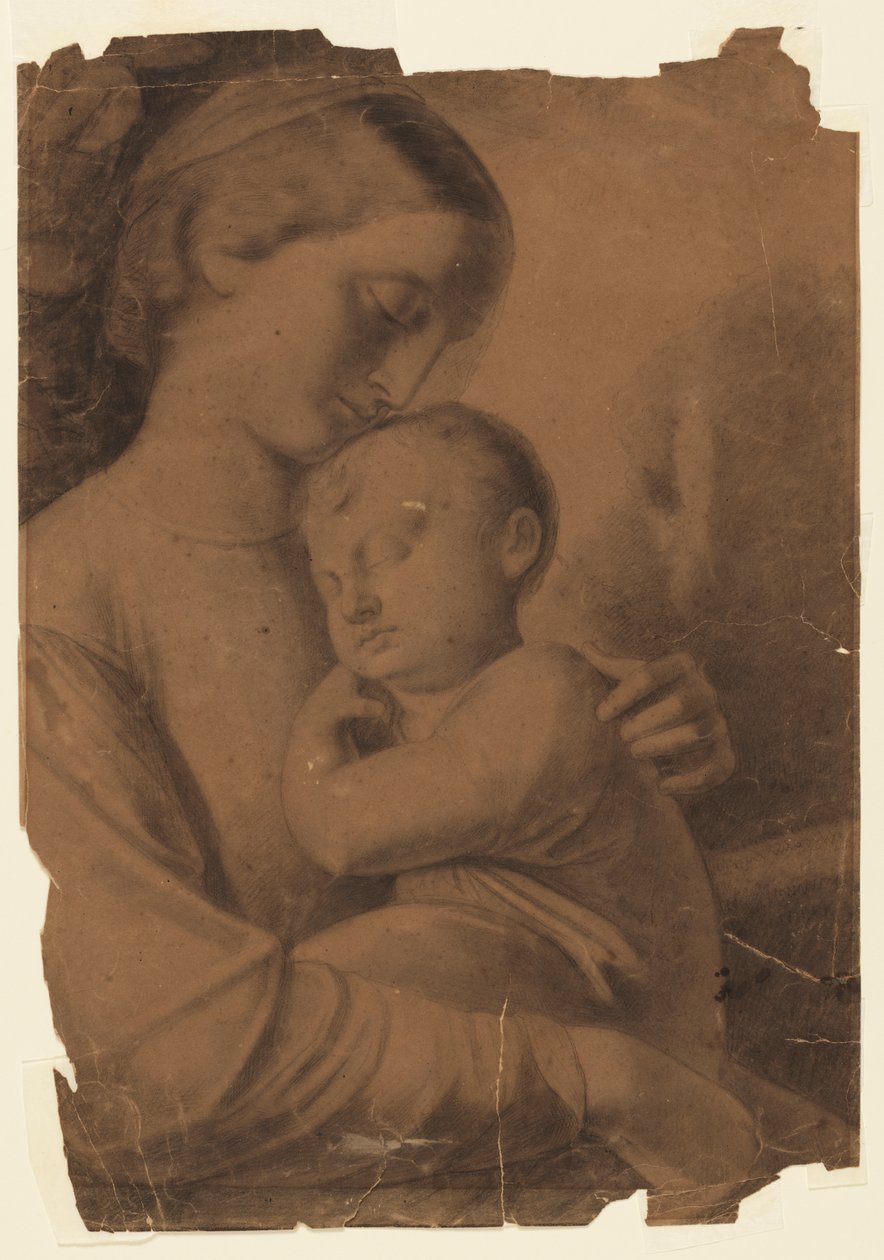 Madonna y el niño de Leon Dabo