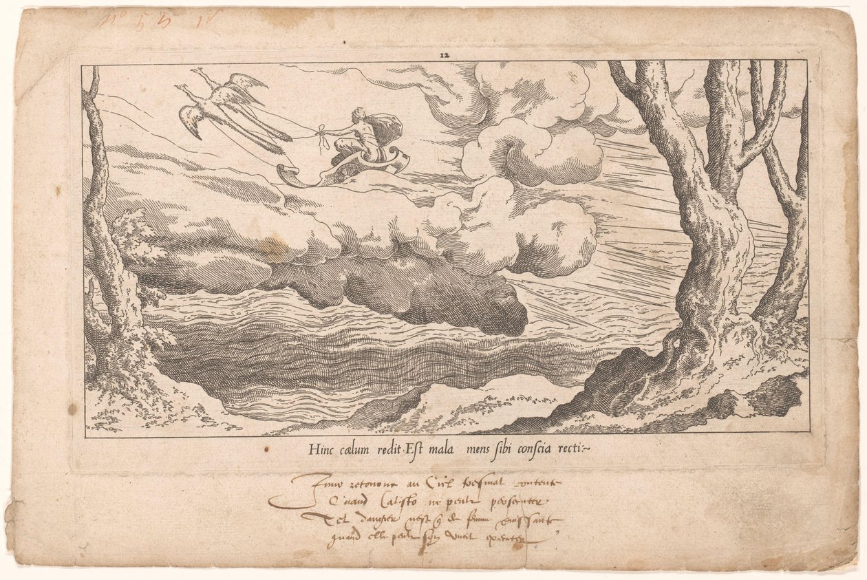 Juno en su carroza regresa al Olimpo Le Fable de Calisto (título de la serie) Mito de Calisto (título de la serie) de Leon Davent