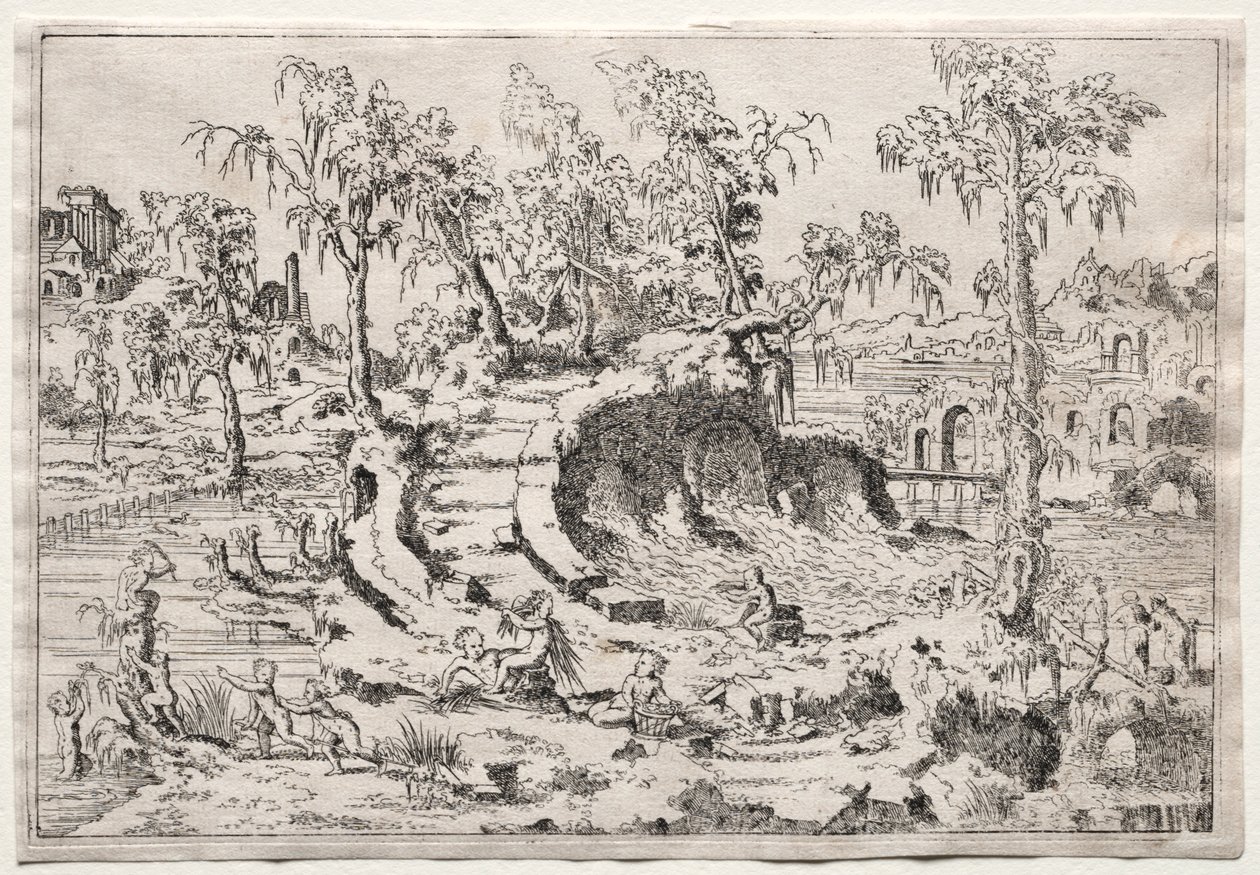 Landscape with Putti de Leon Davent