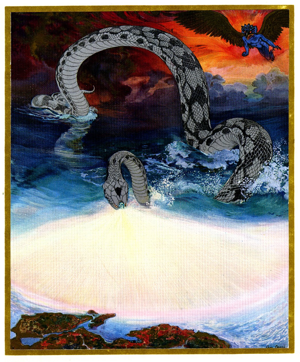 Serpiente de mar de Leon Georges Carre