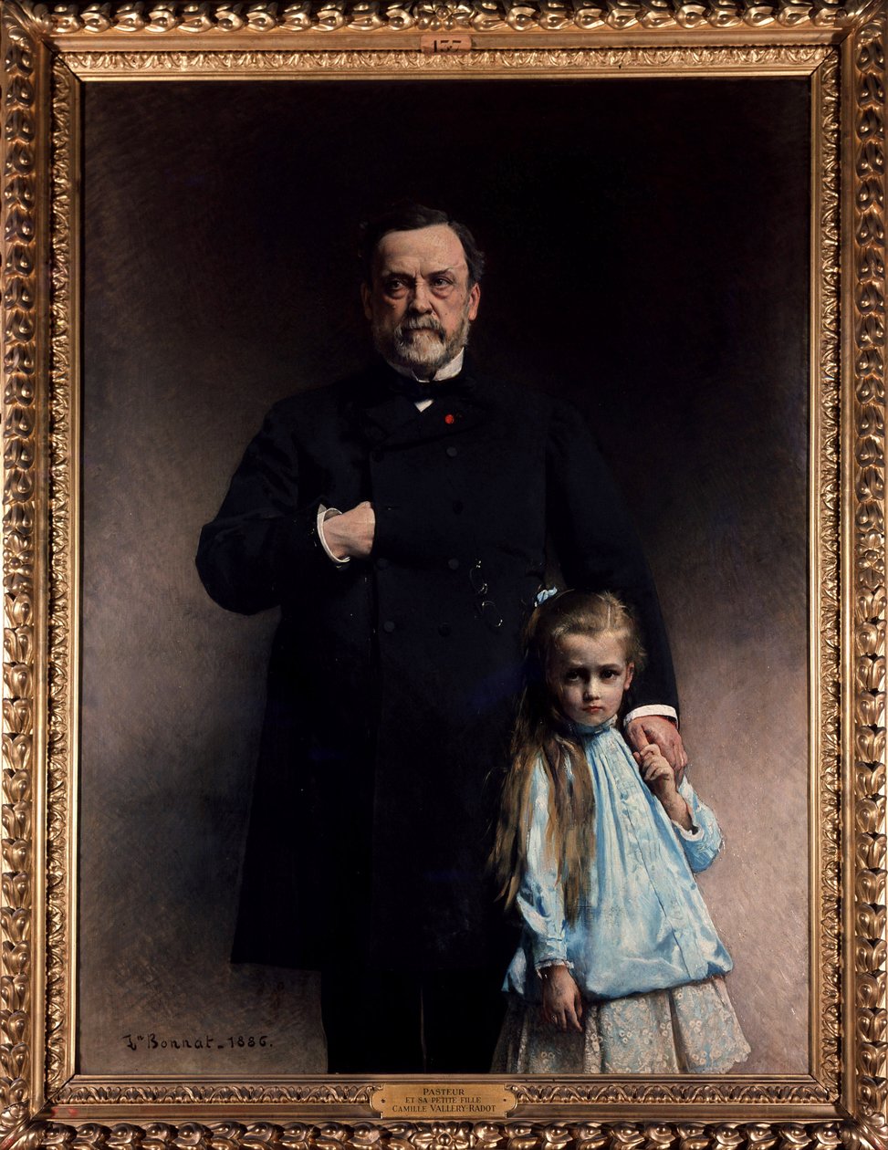 Louis Pasteur y su nieta, Camille Vallery Radot - por Bonnat de Leon Joseph Florentin Bonnat