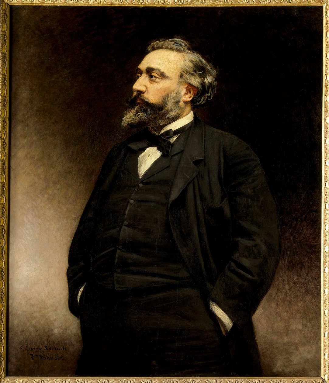 Retrato de Léon Gambetta (1838-1882) político francés de Leon Joseph Florentin Bonnat