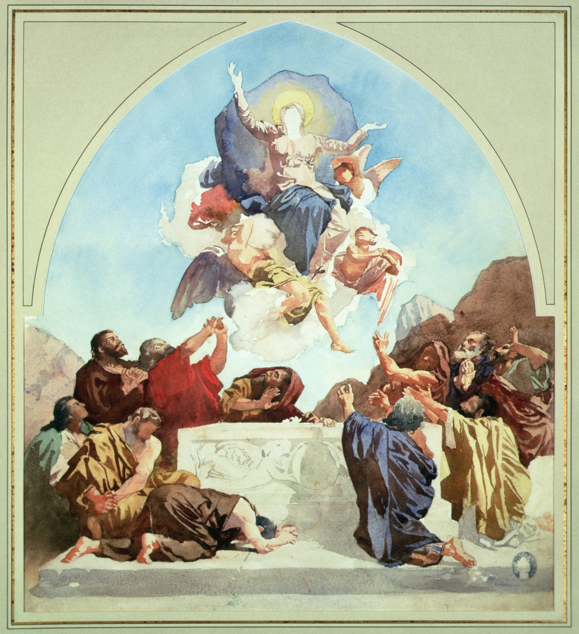 Estudio para La Asunción de la Virgen de Leon Joseph Florentin Bonnat
