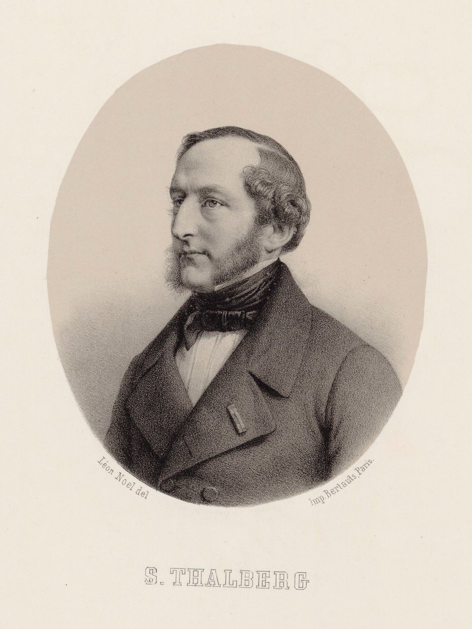 Retrato del pianista y compositor Sigismund Thalberg 1812-1871 de Leon Noel