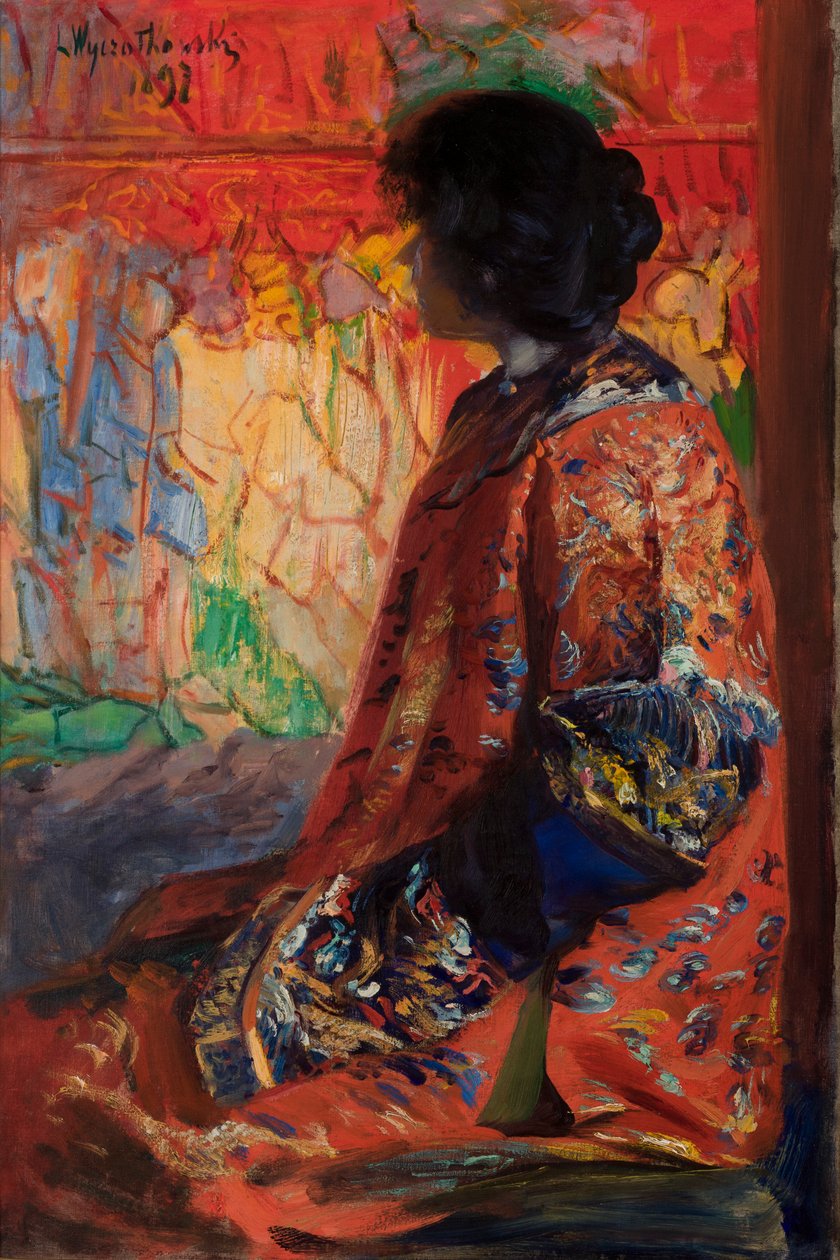 Mujer japonesa de Leon Wyczolkowski